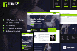 Fitnez – Fitness & Gym Elementor Template Kit