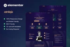 Astrologia – Horoscope Astrology Elementor Template Kit