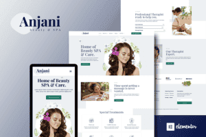 Anjani – Spa & Beauty Elementor Template Kit