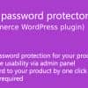 Product password protector for WooCommerce
