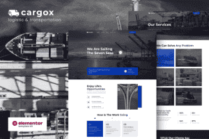 Cargox – Logistic & Transportation Elementor Pro Template Kit