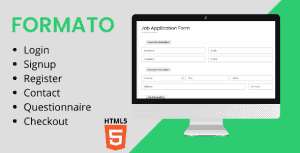 Formato – Different HTML5 Forms Template
