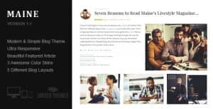 Maine – A Responsive WordPress Blog Theme