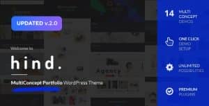Hind – Multi-Concept Portfolio & Photography WordPress Theme