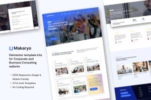 Makaryo – Corporate and Business Consulting Elementor Template kits