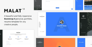 Malat – Responsive Personal / Portfolio / Resume Template