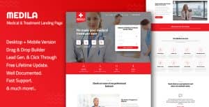 Medila – Medical Treatment & Health Care Landing Page Template