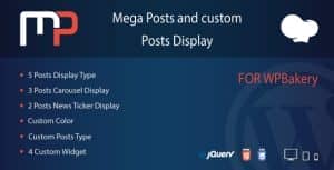 Mega Posts Display for WPBakery