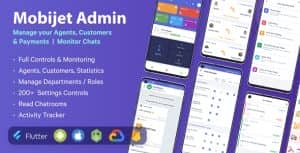 Mobijet ADMIN – Manage & Monitor Agents, Customer & Payments | Android & iOS Flutter app