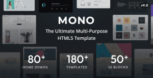 Mono – Multi-Purpose HTML5 Template