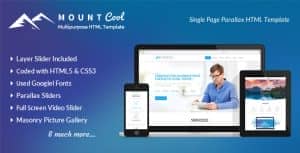 Mountcool – Multipurpose One Page Parallax Html Portfolio