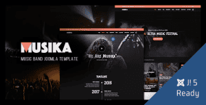 Musika – Music Festival & Band Joomla 5 Template