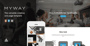 Myway – Onepage Bootstrap Parallax Retina Template