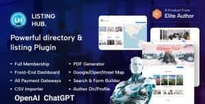 ListingHub – WordPress Business Directory Listing Plugin