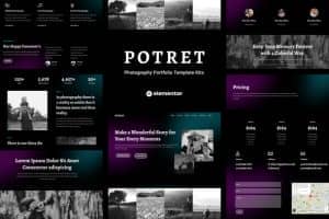 Potret – Photography Portfolio Elementor Template Kit