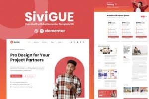 SiviGUE – Personal Portfolio Elementor Template Kit