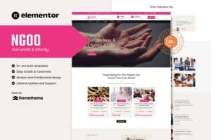 NGOO – Non-profit Charity Elementor Template Kit