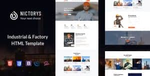 Industry & Industrial HTML Template – Nictorys