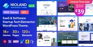 Nioland – SaaS & Software Startup Tech WordPress Theme