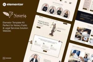 Notariq – Notary Public & Legal Services Elementor Template Kit