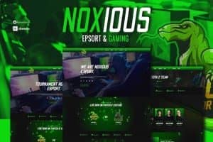Noxious – Esport & Gaming Elementor Template kit
