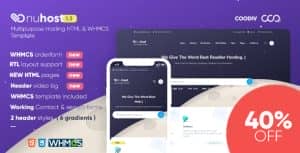 Nuhost – Multipurpose Hosting HTML & WHMCS Template