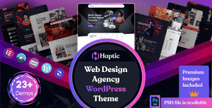 Haptic – Web Design Agency WordPress Theme