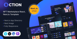 Oction – NFT Marketplace React, NextJs Template