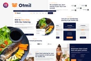 Otmil – Diet & Clean Food Catering Services Elementor Template Kit