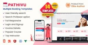 Pathivu – Multi-Purpose Booking Management Template (HTML + Laravel + Vue + Angular + React)