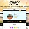 Peace – Church / Muslims / Temple HTML Template