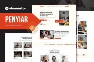 Penyiar – Radio & Podcast Elementor Template Kit