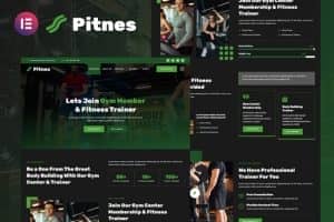 Pitnes – Gym Center & Fitness Training Elementor Template Kit