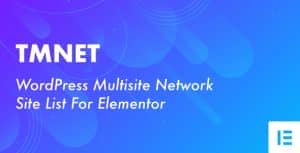 TMNET – WordPress Multisite Network Site List For Elementor