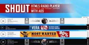 SHOUT – HTML5 Radio Player With Ads – ShoutCast and IceCast Support