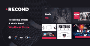 Recond – Recording Studio & Music Band WordPress Theme