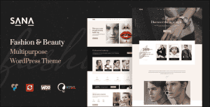 Sana – Fashion Stylist, Beauty Salon and Makeup Artist WordPress Theme