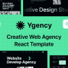 Ygency – Web Design Agency React NextJs Template