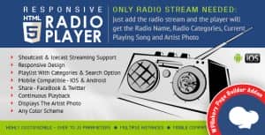 HTML5 Radio Player – WPBakery Page Builder Addon