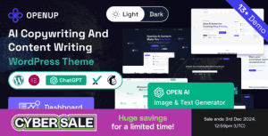 Openup – AI Content Writer & AI Application WordPress Theme