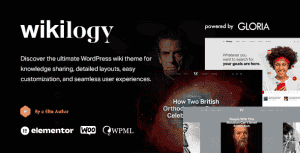 Wikilogy – Wiki, Magazine & News WordPress Theme