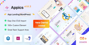 Appics – App Landing Page WordPress Theme