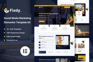 Fixdy – Handyman Services Elementor Template Kit