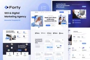 Forty – SEO & Digital Marketing Agency Elementor Template Kit