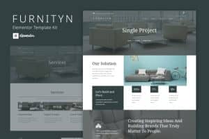 Furnityn – Interior Design Elementor Kit Template