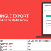 Single Export – Modal Survey Add-on