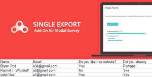 Single Export – Modal Survey Add-on
