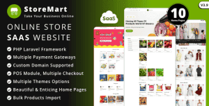 StoreMart SaaS – Online Product Selling Business Website Builder