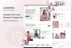 Jasmine – Feminine Life Coach Elementor Template Kit