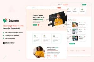 Learen – E-Learning & Online Courses Elementor Template Kit